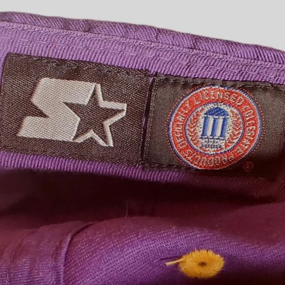 LSU Tigers Starter Baseball Cap Adult Purple Hat  Gold Brim & Embroidery Clean - Picture 8 of 8